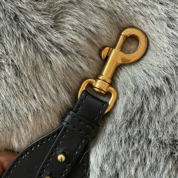 DIOR BAG LOGO STRAP BURGUNDY 100% AUTHENTIC - Picture 8 of 11